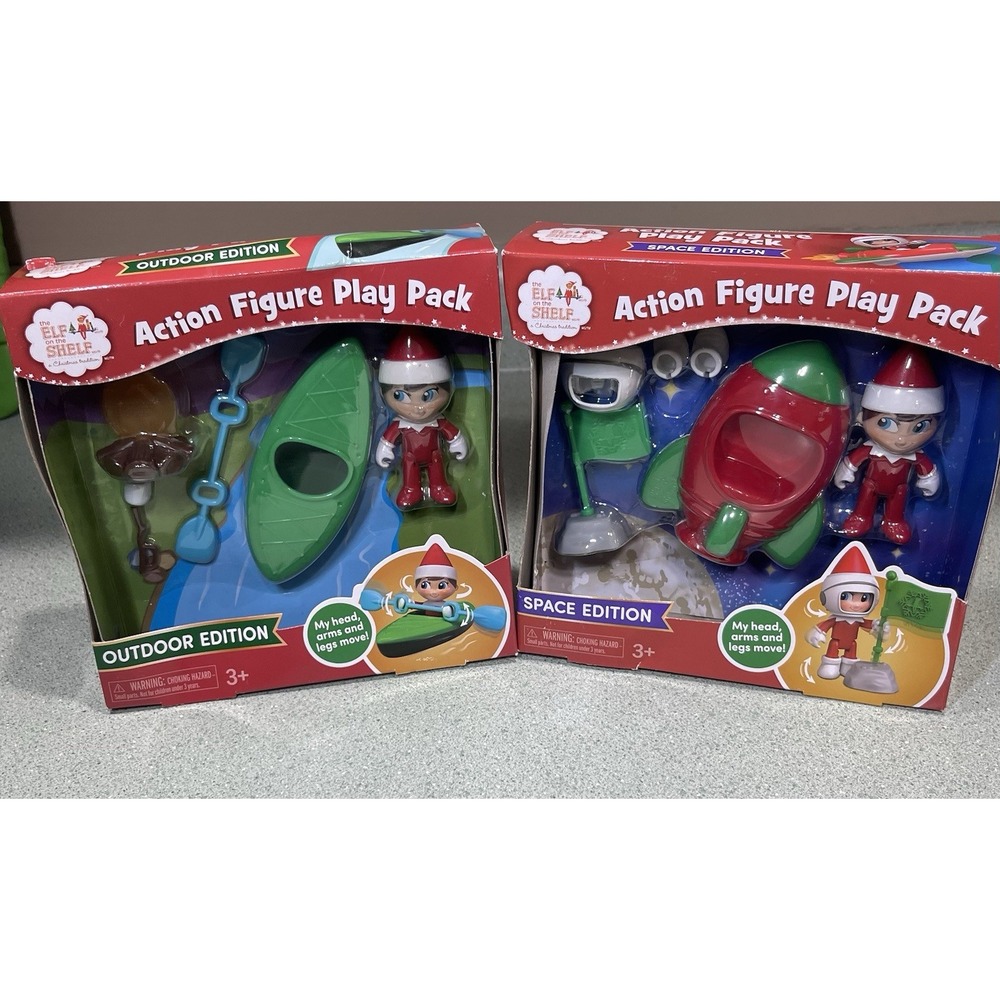 2 The Elf on the Shelf Action Figure Play Pack Space And Outdoor Edition